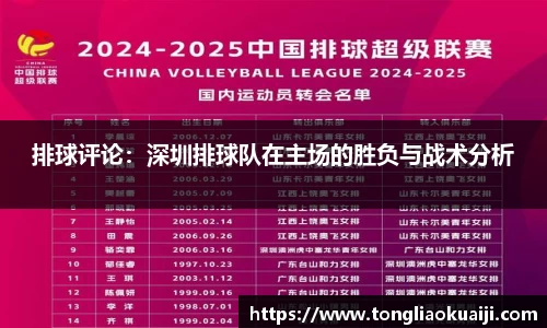 排球评论：深圳排球队在主场的胜负与战术分析